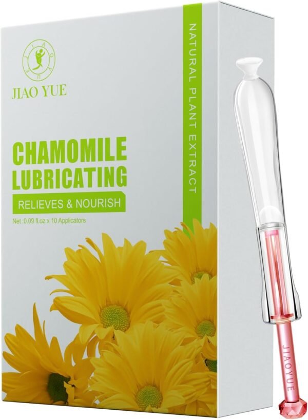 Chamomile Intimate Moisturizing Gel for Women | Long-Lasting Relief for Dryness & Discomfort | 10 Pre-Filled Disposable Tubes - Image 2