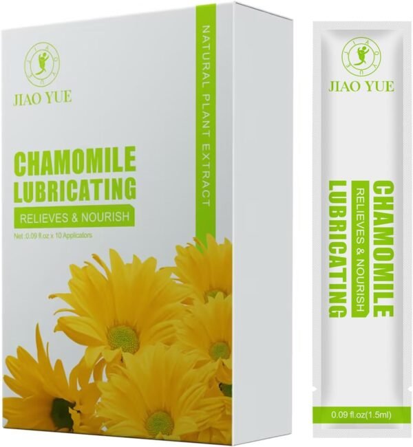 Chamomile Intimate Moisturizing Gel for Women | Long-Lasting Relief for Dryness & Discomfort | 10 Pre-Filled Disposable Tubes